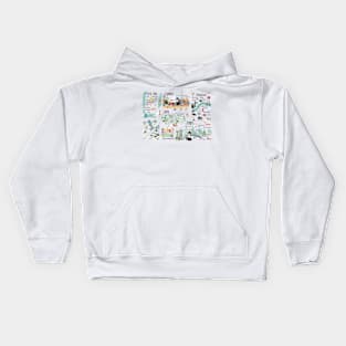 World City Map Kids Hoodie